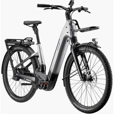 Vélo électrique CANNONDALE Tesoro Automatique Low StepThru HeadShok 2026 M ARGENT - Publicité Vélo électrique CANNONDALE Tesoro Automatique Low StepThru HeadShok 2026 M ARGENT - Publicité