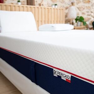 Matelas 180x200cm en mousse à mémoire de forme + oreiller PERCKO Blanc 180x200cm unisex - Publicité Matelas 180x200cm en mousse à mémoire de forme + oreiller PERCKO Blanc 180x200cm unisex - Publicité