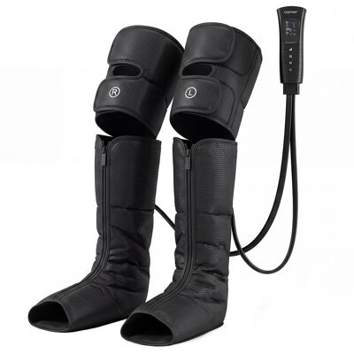 CostwayMasseur de Jambes avec Compression d Air 4 Chambres d Air Chaleur 6 Points 6 Modes 3 Intensités Capteurs de Pression Intelligents Noir - Publicité CostwayMasseur de Jambes avec Compression d Air 4 Chambres d Air Chaleur 6 Points 6 Modes 3 Intensités Capteurs de Pression Intelligents Noir - Publicité
