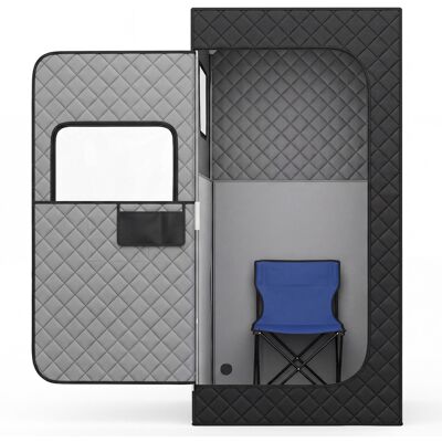 CostwaySauna Infrarouge Intérieur Pliable 90x90x160cm avec Chaise Cabine de Sudation Portable 6 Niveaux Température 30-60°C Minuterie 5-45 Min Noir - Publicité CostwaySauna Infrarouge Intérieur Pliable 90x90x160cm avec Chaise Cabine de Sudation Portable 6 Niveaux Température 30-60°C Minuterie 5-45 Min Noir - Publicité