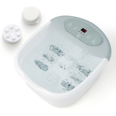 CostwayBain de Pieds avec Massage Automatique Massage Pieds 35-46°C avec Vibration des Bulles Pierre de Pédicure et Perles de Massage Température Réglable Gris - Publicité CostwayBain de Pieds avec Massage Automatique Massage Pieds 35-46°C avec Vibration des Bulles Pierre de Pédicure et Perles de Massage Température Réglable Gris - Publicité
