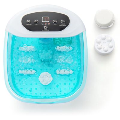 CostwayBain de Pieds avec Massage Automatique Massage Pieds 35-46°C avec Vibration des Bulles Pierre de Pédicure et Perles de Massage Température Réglable Bleu+Blanc - Publicité CostwayBain de Pieds avec Massage Automatique Massage Pieds 35-46°C avec Vibration des Bulles Pierre de Pédicure et Perles de Massage Température Réglable Bleu+Blanc - Publicité