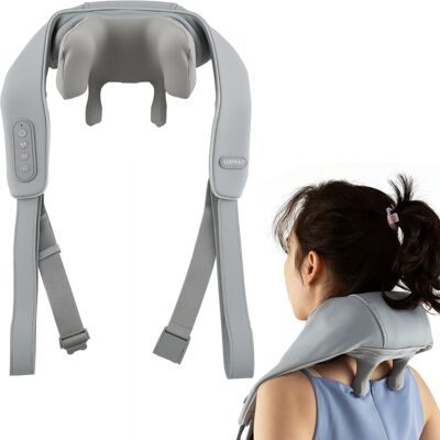 CostwayMasseur pour Le Cou et Les Épaules Appareil de Massage Shiatsu 4D Profond avec 2 Niveaux de Chauffage Oreiller de Massage Sans Fil Gris - Publicité CostwayMasseur pour Le Cou et Les Épaules Appareil de Massage Shiatsu 4D Profond avec 2 Niveaux de Chauffage Oreiller de Massage Sans Fil Gris - Publicité