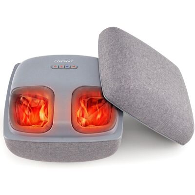 CostwayMasseur Shiatsu pour les Pieds avec Chaleur 3 Niveaux de Pétrissage Profond et Compression d'Air Appareil de Massage avec Minuterie Gris - Publicité CostwayMasseur Shiatsu pour les Pieds avec Chaleur 3 Niveaux de Pétrissage Profond et Compression d'Air Appareil de Massage avec Minuterie Gris - Publicité