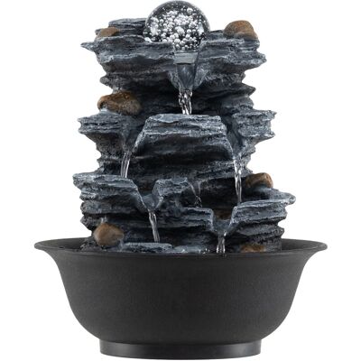 CostwayFontaine d Intérieur Fontaine de Table Cascade Zen Relaxante avec Lumière LED Coloré Pompe Silencieuse Boule de Cristal 21,5 x 26 CM Noir - Publicité CostwayFontaine d Intérieur Fontaine de Table Cascade Zen Relaxante avec Lumière LED Coloré Pompe Silencieuse Boule de Cristal 21,5 x 26 CM Noir - Publicité