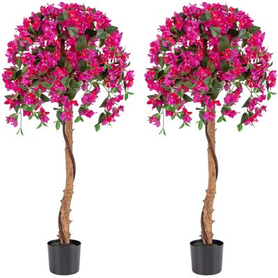 CostwayLot de 2 Arbres Artificiels de 135CM en Soie Synthétique en Pot Fausse Azalées 576 Fleurs 288 Feuilles sans Entretien Décoration Réaliste - Publicité CostwayLot de 2 Arbres Artificiels de 135CM en Soie Synthétique en Pot Fausse Azalées 576 Fleurs 288 Feuilles sans Entretien Décoration Réaliste - Publicité