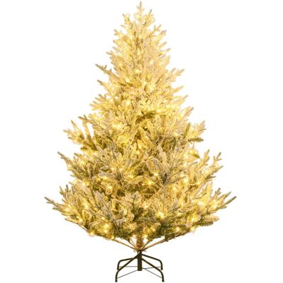 CostwayArbre de Noël Artificiel Pré-Éclairé de 180 cm Sapin de Noël Articulé avec Flocage Neigeux 762 Branches 340 LED Blanc Chaud 13 Modes - Publicité CostwayArbre de Noël Artificiel Pré-Éclairé de 180 cm Sapin de Noël Articulé avec Flocage Neigeux 762 Branches 340 LED Blanc Chaud 13 Modes - Publicité