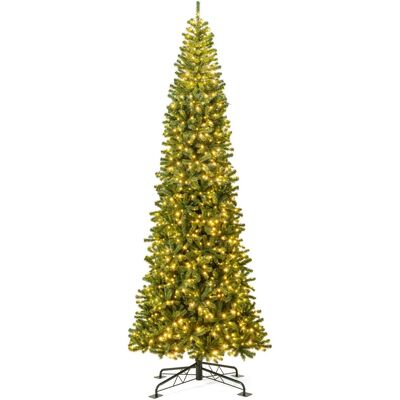 Costway360 cm Arbre de Noël Artificiel Articulé Pré-Éclairé Connecteur d'Alimentation Rapide avec 2536 Branches en PVC 1030 Lumières LED - Publicité Costway360 cm Arbre de Noël Artificiel Articulé Pré-Éclairé Connecteur d'Alimentation Rapide avec 2536 Branches en PVC 1030 Lumières LED - Publicité