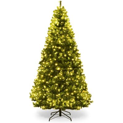CostwaySapin de Noël Artificiel 210cm Arbre de Noël Lumières LED Multicolore Pied en Métal 50cm en PVC Vert - Publicité CostwaySapin de Noël Artificiel 210cm Arbre de Noël Lumières LED Multicolore Pied en Métal 50cm en PVC Vert - Publicité