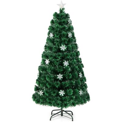 Costway - Sapin Noël LED 150 cm - fibre optique - Christmas Tree - Publicité Costway - Sapin Noël LED 150 cm - fibre optique - Christmas Tree - Publicité