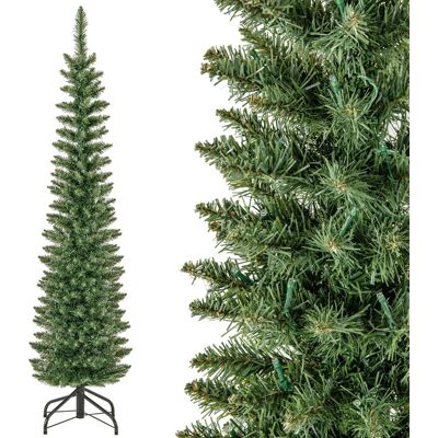 CostwaySapin de Noël Artificiel de 150 Cm Arbre de Noël Pré-Éclairé 296 Branches 150 Lumières Led Blanc Chaud Support en Métal Pliable - Publicité CostwaySapin de Noël Artificiel de 150 Cm Arbre de Noël Pré-Éclairé 296 Branches 150 Lumières Led Blanc Chaud Support en Métal Pliable - Publicité