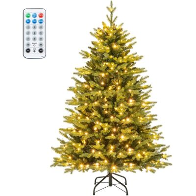 Costway Modèle 150cm Sapin de Noël Artificiel - 844 Branches, 250 Lumières LED - Publicité Costway Modèle 150cm Sapin de Noël Artificiel - 844 Branches, 250 Lumières LED - Publicité
