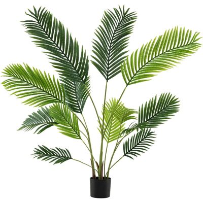 CostwayLot de 2 Palmiers Areca Artificiels de 140 cm Faux Arbre Tropical en Pot de Pépinière Remplis de Ciment Décorations Plantes Vert - Publicité CostwayLot de 2 Palmiers Areca Artificiels de 140 cm Faux Arbre Tropical en Pot de Pépinière Remplis de Ciment Décorations Plantes Vert - Publicité