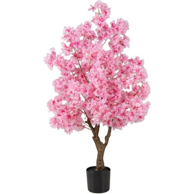 CostwayCerisier Artificiel de 120 cm Faux Arbre à Fleurs Roses Tronc en Polyéthylène Multi-branches et Base en Ciment Fleurs Plantées Rose - Publicité CostwayCerisier Artificiel de 120 cm Faux Arbre à Fleurs Roses Tronc en Polyéthylène Multi-branches et Base en Ciment Fleurs Plantées Rose - Publicité