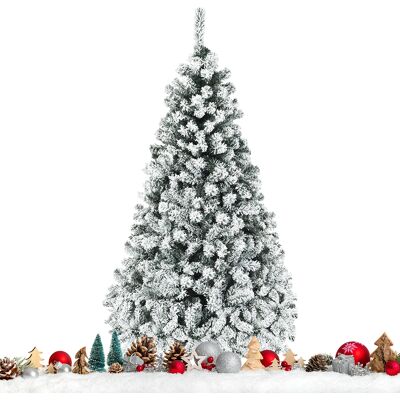 CostwayArbre de Noël Artificiel 180 CM avec 250 LED 600 Branches Matériel PVC Sapin de Noël avec Socle en Métal Décoration de Noël - Publicité CostwayArbre de Noël Artificiel 180 CM avec 250 LED 600 Branches Matériel PVC Sapin de Noël avec Socle en Métal Décoration de Noël - Publicité