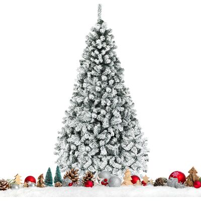 CostwayArbre de Noël Artificiel 225 CM avec 450 LED 1010 Branches Matériel PVC Sapin de Noël avec Socle en Métal Décoration de Noël - Publicité CostwayArbre de Noël Artificiel 225 CM avec 450 LED 1010 Branches Matériel PVC Sapin de Noël avec Socle en Métal Décoration de Noël - Publicité