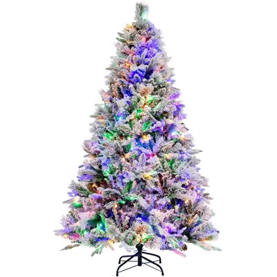 CostwaySapin de Noël Artificiel 180 cm avec Aiguilles de Pin 850 Branches 240 Lumières LED et 34 Cônes de Pin Sapin Décoré Enneigé 8 Modes d'Éclairage Décoration de Noël - Publicité CostwaySapin de Noël Artificiel 180 cm avec Aiguilles de Pin 850 Branches 240 Lumières LED et 34 Cônes de Pin Sapin Décoré Enneigé 8 Modes d'Éclairage Décoration de Noël - Publicité