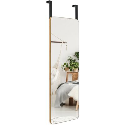 CostwayMiroir Rectangulaire Mural / Suspendre sur Porte en Bambou de Style Moderne avec Angles Arrondis 100 x 35 CM - Publicité CostwayMiroir Rectangulaire Mural / Suspendre sur Porte en Bambou de Style Moderne avec Angles Arrondis 100 x 35 CM - Publicité