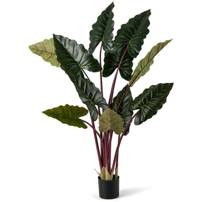 CostwayPlante Artificielle de 160cm Imitation Taro Arc-en-ciel en Pot avec 11 Feuilles Fausse Tiges Flexibles Arbre Artificiel Décoration Moderne - Publicité CostwayPlante Artificielle de 160cm Imitation Taro Arc-en-ciel en Pot avec 11 Feuilles Fausse Tiges Flexibles Arbre Artificiel Décoration Moderne - Publicité