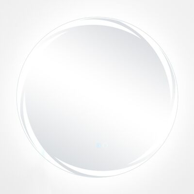CostwayMiroir Mural LED 60 x 60 cm avec Lumières à Intensité Variable à 3 Couleurs Interrupteur Tactile Fonction Antibuée et Mémoire Sans Cadre - Publicité CostwayMiroir Mural LED 60 x 60 cm avec Lumières à Intensité Variable à 3 Couleurs Interrupteur Tactile Fonction Antibuée et Mémoire Sans Cadre - Publicité