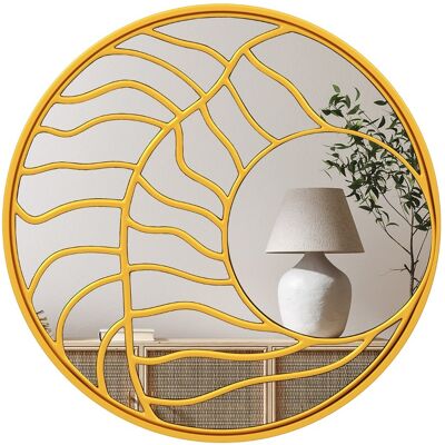 CostwayMiroir Mural Doré Grand Miroir Mural Rond de 80 cm avec Cadre Irrégulier Décoration Murale Moderne pour Salon Couloi Chambre Or - Publicité CostwayMiroir Mural Doré Grand Miroir Mural Rond de 80 cm avec Cadre Irrégulier Décoration Murale Moderne pour Salon Couloi Chambre Or - Publicité