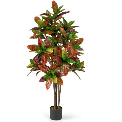 CostwayPlante Artificielle de 150 cm en Pot de Pépinière Fausse Arbre avec Feuilles Dégradées Plante Verte Tropicale Décoration du Magasin - Publicité CostwayPlante Artificielle de 150 cm en Pot de Pépinière Fausse Arbre avec Feuilles Dégradées Plante Verte Tropicale Décoration du Magasin - Publicité