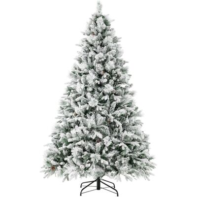 CostwaySapin de Noël Artificiel 210 cm Lumineux LED Aiguilles de Pin 1270 Branches 320 Lumières LED et 40 Cônes de Pin 8 Modes d'Éclairage Vert - Publicité CostwaySapin de Noël Artificiel 210 cm Lumineux LED Aiguilles de Pin 1270 Branches 320 Lumières LED et 40 Cônes de Pin 8 Modes d'Éclairage Vert - Publicité