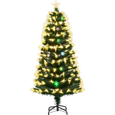 CostwaySapin de Noël Artificiel Illuminé de 150 cm avec 8 Modes d'Éclairage 170 Branches 20 Flocons de Neige Arbre de Noël avec une Étoile Vert - Publicité CostwaySapin de Noël Artificiel Illuminé de 150 cm avec 8 Modes d'Éclairage 170 Branches 20 Flocons de Neige Arbre de Noël avec une Étoile Vert - Publicité