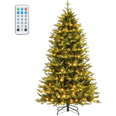 CostwaySapin de Noël Artificiel avec Pointes Branches Lumières LED 11 Modes d'Eclairage 3 Minuteries Automatiques 4 Niveaux de Luminosité Vert - Publicité CostwaySapin de Noël Artificiel avec Pointes Branches Lumières LED 11 Modes d'Eclairage 3 Minuteries Automatiques 4 Niveaux de Luminosité Vert - Publicité
