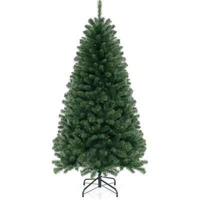 CostwaySapin de Noël Artificiel Arbre de Noël Artificiel avec 568 Branches en PVC 200 Lumières Led Blanches Chaudes 8 Modes d'Éclairage Vert - Publicité CostwaySapin de Noël Artificiel Arbre de Noël Artificiel avec 568 Branches en PVC 200 Lumières Led Blanches Chaudes 8 Modes d'Éclairage Vert - Publicité