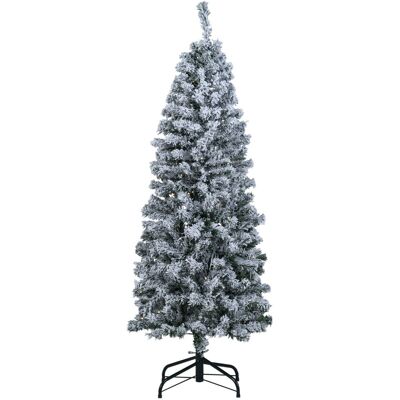 Costway150CM Sapin de Noël Pré-éclairé Arbre Articulé avec 329 Branches en PVC Enneigé 180 Lumières LED Blanc Chaud 8 Modes Pied Métallique Pliable - Publicité Costway150CM Sapin de Noël Pré-éclairé Arbre Articulé avec 329 Branches en PVC Enneigé 180 Lumières LED Blanc Chaud 8 Modes Pied Métallique Pliable - Publicité