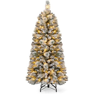 Costway Sapin de Noël 150cm avec 378 Branches 130 LED - Sapin de Noël - Publicité Costway Sapin de Noël 150cm avec 378 Branches 130 LED - Sapin de Noël - Publicité