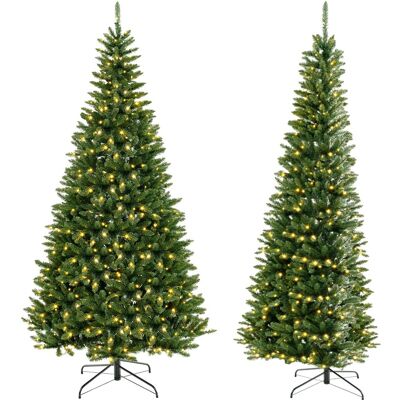 Sapin de Noël Costway 240cm - Coin à 270° avec 360 lumières LED - Publicité Sapin de Noël Costway 240cm - Coin à 270° avec 360 lumières LED - Publicité