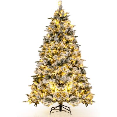 CostwaySapin de Noël Artificiel de 215 cm Lumineux LED Floqué avec 300 Lumières LED Blanches Chaudes & 1096 Branches Mixtes Facile à Monter - Publicité CostwaySapin de Noël Artificiel de 215 cm Lumineux LED Floqué avec 300 Lumières LED Blanches Chaudes & 1096 Branches Mixtes Facile à Monter - Publicité