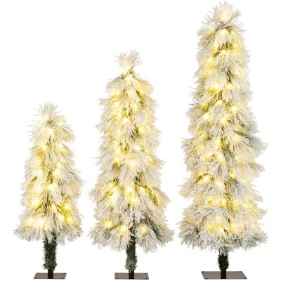 CostwayLot de 3 Sapins de Noël Artificiels (90/120/150 cm) avec Lumières Pointes de Branches Saupoudrées de Neige 30, 50 et 70 Lumières LED - Publicité CostwayLot de 3 Sapins de Noël Artificiels (90/120/150 cm) avec Lumières Pointes de Branches Saupoudrées de Neige 30, 50 et 70 Lumières LED - Publicité