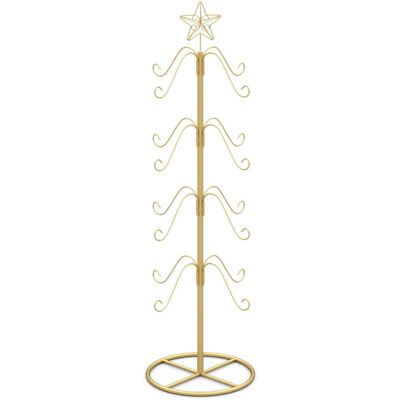 CostwaySupport pour Chaussettes de Noël Arbre d Affichage avec 16 Crochets Suspendus & Étoile Sommitale pour Décorations de Fête Doré - Publicité CostwaySupport pour Chaussettes de Noël Arbre d Affichage avec 16 Crochets Suspendus & Étoile Sommitale pour Décorations de Fête Doré - Publicité