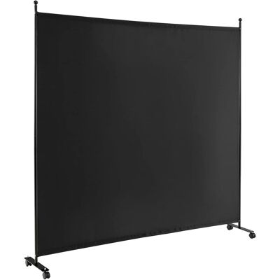 CostwaySéparateur de Pièce Roulant à Panneau Unique de 184 Cm 1 Pièce Écrans de Confidentialité en Tissu de 184 cm avec Roues Lisses Noir - Publicité CostwaySéparateur de Pièce Roulant à Panneau Unique de 184 Cm 1 Pièce Écrans de Confidentialité en Tissu de 184 cm avec Roues Lisses Noir - Publicité