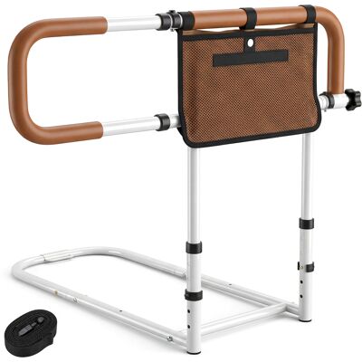 CostwayBarrière de Lit Pliante pour Seniors Barrière de Lit Sécurisée pour Adultes Âgés avec Largeur et Hauteur Réglables Poche Amovible Blanc - Publicité CostwayBarrière de Lit Pliante pour Seniors Barrière de Lit Sécurisée pour Adultes Âgés avec Largeur et Hauteur Réglables Poche Amovible Blanc - Publicité