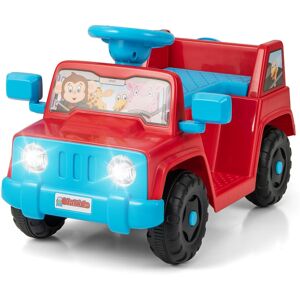 CostwayVoiture Électrique pour Enfant 6V Voiture Porteur avec Effets Sonores Démarrage à un Bouton Gobelet de Rangement Lumières LED Rouge - Publicité CostwayVoiture Électrique pour Enfant 6V Voiture Porteur avec Effets Sonores Démarrage à un Bouton Gobelet de Rangement Lumières LED Rouge - Publicité