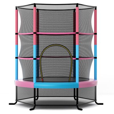 CostwayTrampoline de Jardin pour Enfants Ø165CM avec Filet de Protection121cm Appuis de Ressorts et Structure en Acier Rose - Publicité CostwayTrampoline de Jardin pour Enfants Ø165CM avec Filet de Protection121cm Appuis de Ressorts et Structure en Acier Rose - Publicité