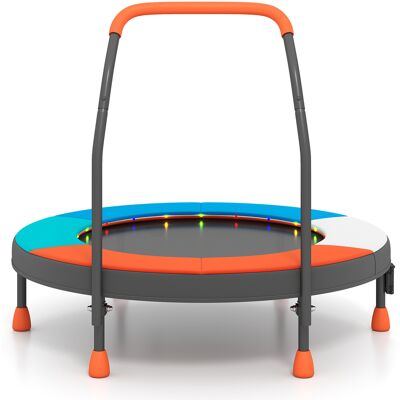 CostwayMini Trampoline de 90 cm pour Enfants avec Lumières Petit Trampoline Pliable avec Poignée en Mousse Housse Rembourrée 4 Couleurs - Publicité CostwayMini Trampoline de 90 cm pour Enfants avec Lumières Petit Trampoline Pliable avec Poignée en Mousse Housse Rembourrée 4 Couleurs - Publicité