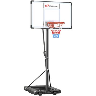 CostwayPanier de Basket Extérieur Réglable en Hauteur 1,7 à 3,05 m avec Base Remplissable Panneau Incassable Jeu Basket Mobile avec Roues - Publicité CostwayPanier de Basket Extérieur Réglable en Hauteur 1,7 à 3,05 m avec Base Remplissable Panneau Incassable Jeu Basket Mobile avec Roues - Publicité