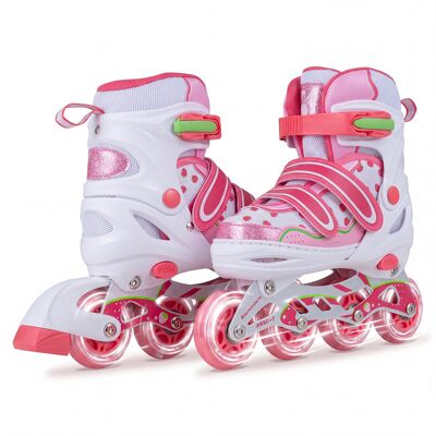 CostwayRoller en Ligne pour Enfant Réglables avec Roues LED Illuminées Triple protection Antichoc pour Pointures Disponibles de 34-37 Rose - Publicité CostwayRoller en Ligne pour Enfant Réglables avec Roues LED Illuminées Triple protection Antichoc pour Pointures Disponibles de 34-37 Rose - Publicité