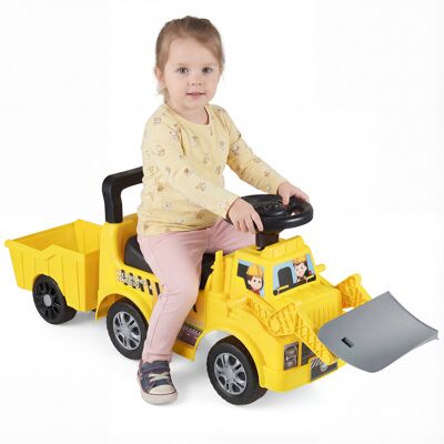 CostwayVoiture à Pousser pour Enfants avec Remorque et Pelle Excavatrice à Neige Bulldozer avec Rangement Sous le Siège pour 19-36 Mois Jaune - Publicité CostwayVoiture à Pousser pour Enfants avec Remorque et Pelle Excavatrice à Neige Bulldozer avec Rangement Sous le Siège pour 19-36 Mois Jaune - Publicité