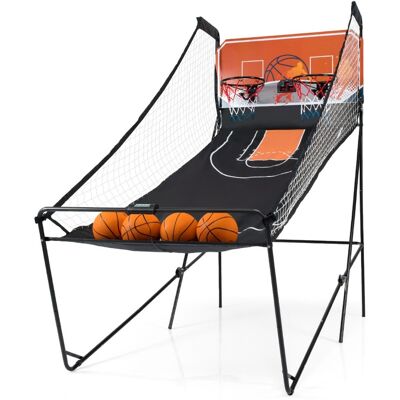 CostwayJeu d'Arcade de Basket Pliable Panier de Basket pour Enfants avec 8 Modes de Jeu Passionnants Score Électronique et Effets Sonores Noir - Publicité CostwayJeu d'Arcade de Basket Pliable Panier de Basket pour Enfants avec 8 Modes de Jeu Passionnants Score Électronique et Effets Sonores Noir - Publicité