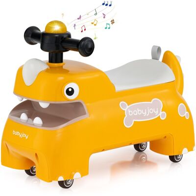 CostwayJouet de Trottinette pour Tout-petits Véhicule de Course à Chevaucher avec Espace de Rangement Sous Le Siège pour 18 Mois+ Jaune - Publicité CostwayJouet de Trottinette pour Tout-petits Véhicule de Course à Chevaucher avec Espace de Rangement Sous Le Siège pour 18 Mois+ Jaune - Publicité
