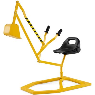 CostwayPelle à Sable pour Enfants Jouet de Bac à Sable avec Pelle Flexible Siège Rotatif à 360° & Dossier Ergonomique Excavatrice Extérieure Jaune - Publicité CostwayPelle à Sable pour Enfants Jouet de Bac à Sable avec Pelle Flexible Siège Rotatif à 360° & Dossier Ergonomique Excavatrice Extérieure Jaune - Publicité