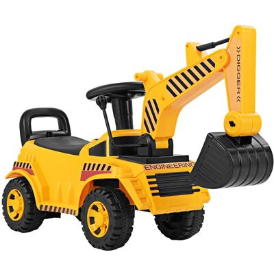 CostwayBulldozer pour Enfants avec Pelle Réglable Bloc Anti-basculement Son du Moteur Jouet de Construction Pied au Sol pour 19-36 Mois Jaune - Publicité CostwayBulldozer pour Enfants avec Pelle Réglable Bloc Anti-basculement Son du Moteur Jouet de Construction Pied au Sol pour 19-36 Mois Jaune - Publicité