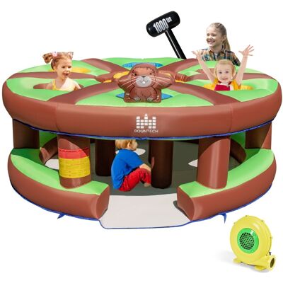 CostwayJeux Gonflable de Tape-Taupe avec Gonfleur 480W Jouet Marteau 7 Trous de Taupe Accessible à Enfant 3 ans+ 260x260x124cm - Publicité CostwayJeux Gonflable de Tape-Taupe avec Gonfleur 480W Jouet Marteau 7 Trous de Taupe Accessible à Enfant 3 ans+ 260x260x124cm - Publicité