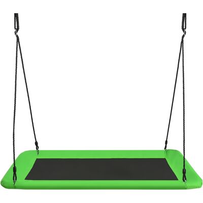 CostwayBalançoire en Plate-forme en Tissu Oxford avec Cordes de Suspension Hauteur Réglable 100-180CM Poids 315KG Vert - Publicité CostwayBalançoire en Plate-forme en Tissu Oxford avec Cordes de Suspension Hauteur Réglable 100-180CM Poids 315KG Vert - Publicité